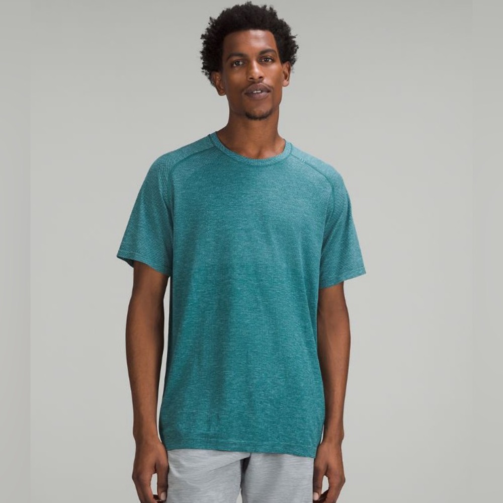 Lululemon Men’s Metal Vent Tech Short Sleeve Shirt 2.0 in Teal Green / Blue - XL - Picture 5 of 6